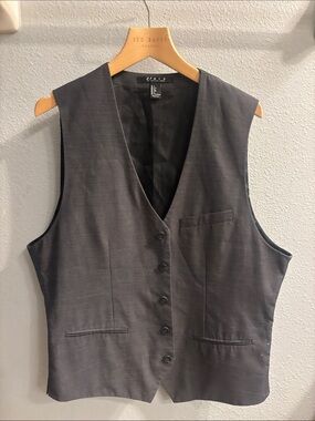 21men Dark Gray Men's Tailored Vest